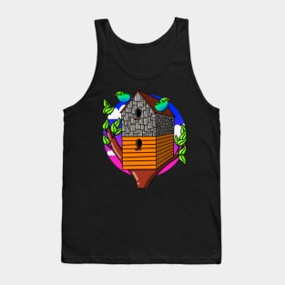 Two Story Birdhouse Tank Top